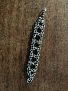 Stainless steel chainmail bracelet.